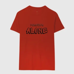 camiseta 100% Forever alone masculina