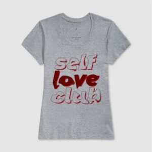 camiseta Self love club 100% algodão feminina