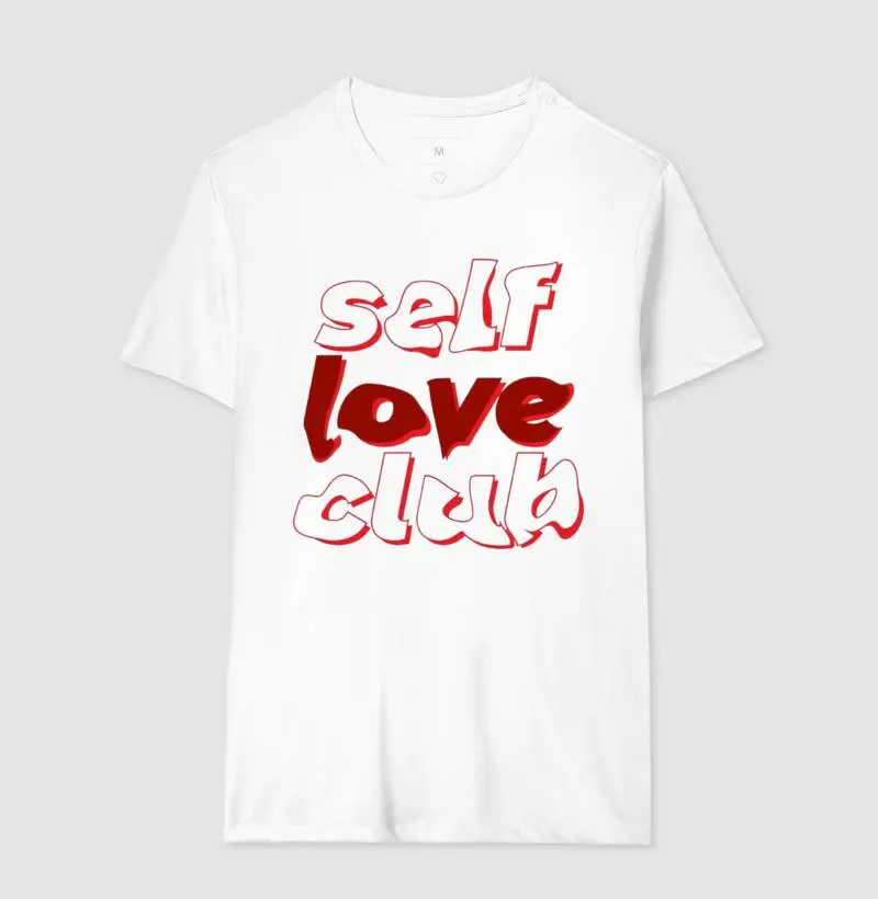 camiseta Self love club 100% algodão  masculina